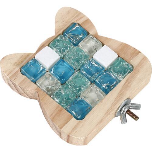 Pet Springboard Rabbit Small Pet With Cooling Mat Pad Cage Toys Rabbit Totoro Hamster Summer Toy Double-Sided Wooden