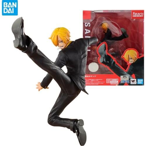 Bandai One Piece Figure Figuarts ZERO 20th Anniversary Black Foot Sanji Model Collection Toy Anime Peripheral Decoration Gift