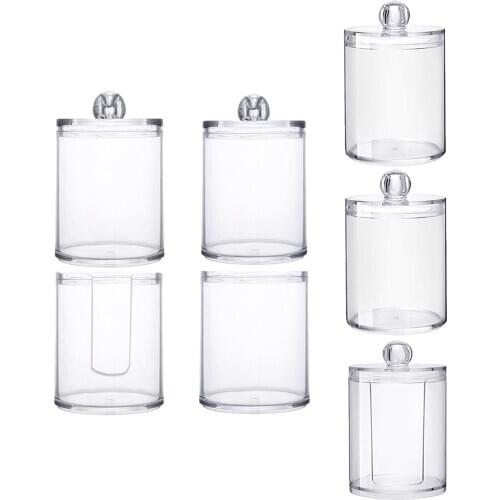 Storage Box Acrylic Multifunctional Storage Box Container Cosmetic Makeup Cotton Pad Organizer Save Space