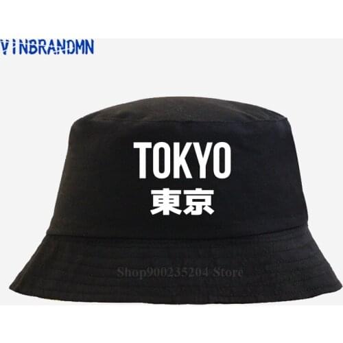 2021 hot sale hat New Arrival Japan Bucket hat Tokyo City fashion Fishing hat 100% cotton hip hop casual hat Youth all-match hat