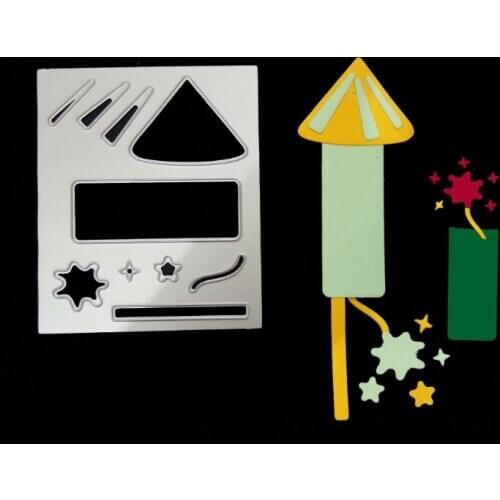 Fireworks Metal Cutting Dies for DIY Scrapbooking Photo Album Paper Card Craft Decorative Dies Embossing Metal Stencil