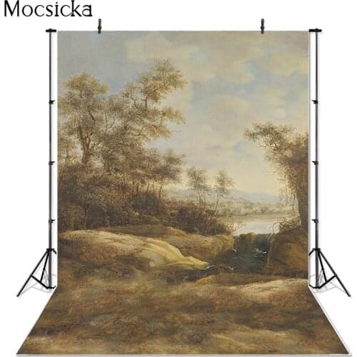 Mocsicka Natural Scenery Photography Background Rural Landscape Backdrop Newborn Child Portrait Decoration Props Studio