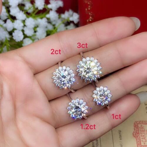 Moissanite, Classic style, super hot gems, comparable to diamonds, 1 carat, 2 carats 3ct