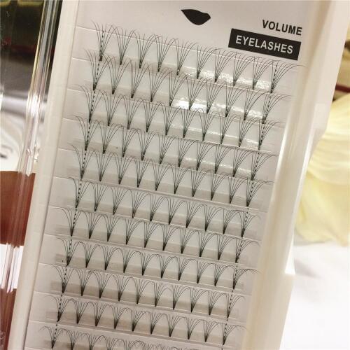 Seashine 6D 1 Tray Short Stem Volume Eyelashes Extension Natural Long False Individual Premade Fans Eyelashes Volume lashes Fans
