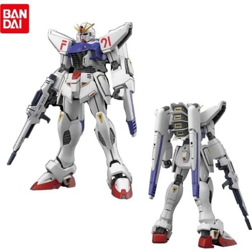 Original Bandai Gundam Anime Figure MG 1/100 Mobile Suit Gundam F91 GUNDAM FORMULA Effects Anime action figure Toys for Children