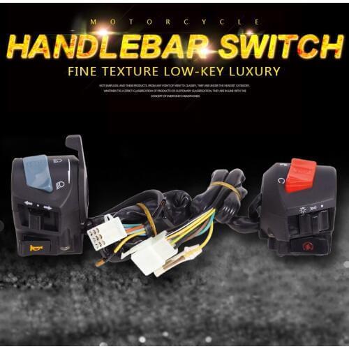 Motorcycle Headlight High Light Left Right Turn Signal Horn Lgnition Start Switch handle Button Assembly For HONDA Hornet 250