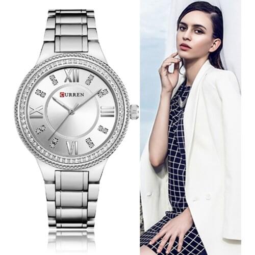 QUNIWO Ladies Watch Stainless Steel