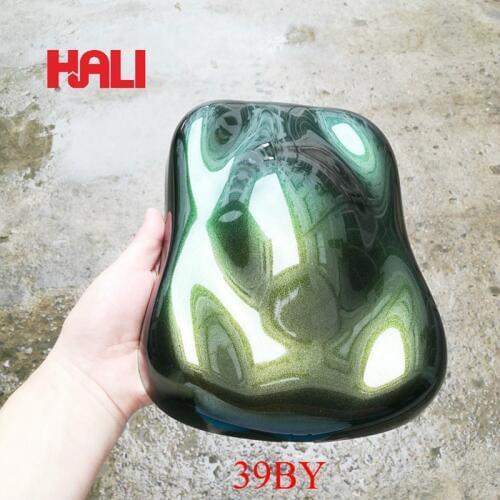 Multicolor changing mica pigment chameleon powder,item:39BY,blue/yellow effect,weight:10gram,free shipping