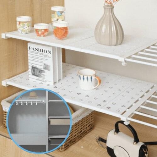 Wardrobe Closet Organizer Closet Adjustable Wall-mounted Storage Shelf Kitchen Shelf Closet Decorative Shelves Cabinet Stand