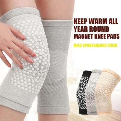 2pcs Self Heating Support Knee Pads Knee Brace Warm Injury Recovery Belt Knee Massager Foot for Arthritis Joint Pain Relief