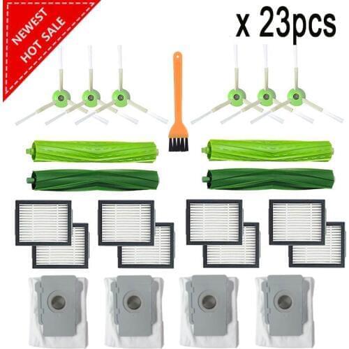 Dust Bag Rolling Brush Hepa Filter Side Brush suit for iRobot Roomba i7 E5 E6 I Series Robot Vacuum Cleaner Replacement Spare P