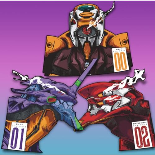 Car Styling Sticker Decal for EVA Robot 00 01 02Auto Truck Dirt Bike Vans Helmet Motor