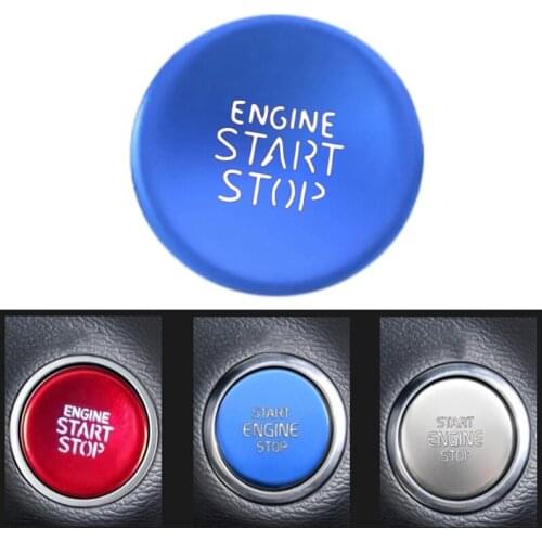Car Engine Start-Stop Button Sticker One-Key Start Button Trim Sticker for Hyundai Tucson Elantra 2021 2022