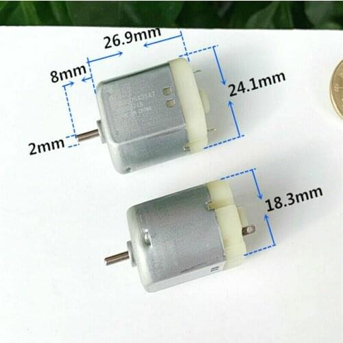 260SA Motor-3-6v Mabuchi Carbon Brush High Speed Large Torque Model-Motor Boat-Model Remote-Control Electric Toy Car 27000RPM