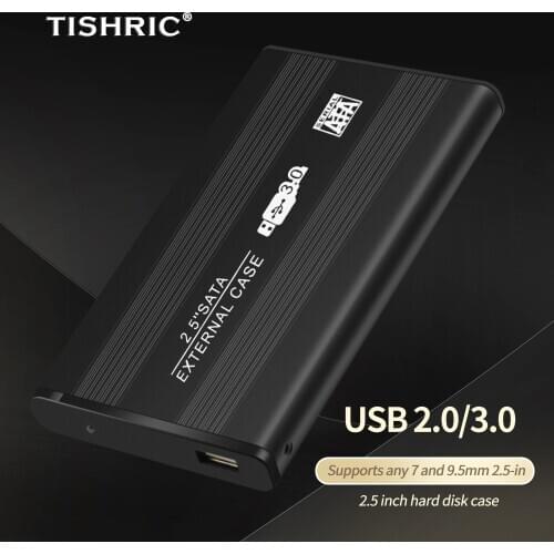 TISHRIC 2.5 Inch USB3.0 External HDD Case Hard Disk Case Hard Drive Box Sata To Usb HDD Enclosure Case For Hard Drive