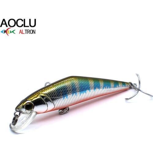 AOCLU wobblers Super Quality 8 Colors 63mm 8.0g Hard Bait Minnow Shad Crankbait Fishing lure Bass Fresh Salt water tackle