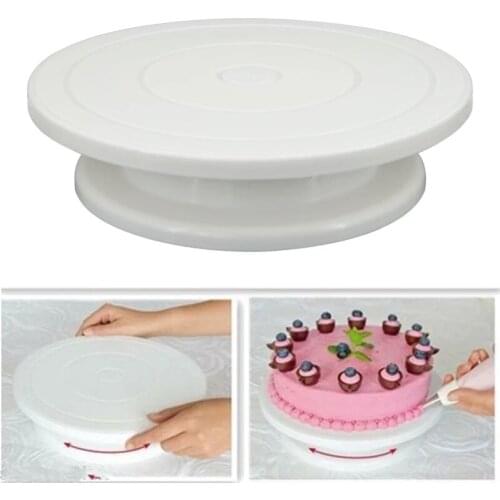 Cake Turntable Rotating Anti-skid Round Cake Stand Cake Decorating Tools Cake Rotary Round Table Kitchen DIY Pan Baking Tools