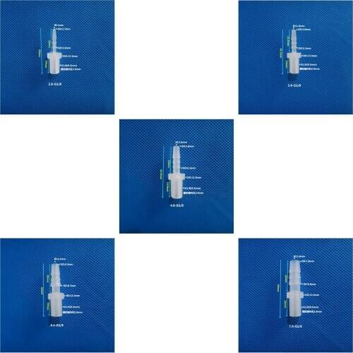 1/8'' BSPP Male Thread to 2.8/3.9/4.8/6.4/7.9mm Plastic Pipe Fitting Pagoda Barbed Straight Water Tube Garden Hose Connector