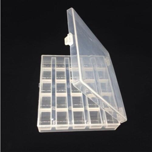 25 Slots Empty Bobbins Spools Box Sewing Machine Bobbin Case Covers Sewing Goody