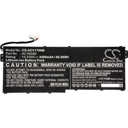 Cameron Sino 4400mAh Battery for Acer Aspire V17 Nitro,Aspire V17 Nitro BE,VN7-791G-792A Notebook