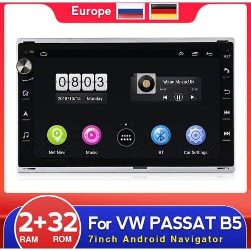 7" Android 2G + 32G Car DVD Multimedia Player For VW Skoda / Passat / Golf / Polo 2 Din Auto Radio GPS Wifi Buletooth 1024*600