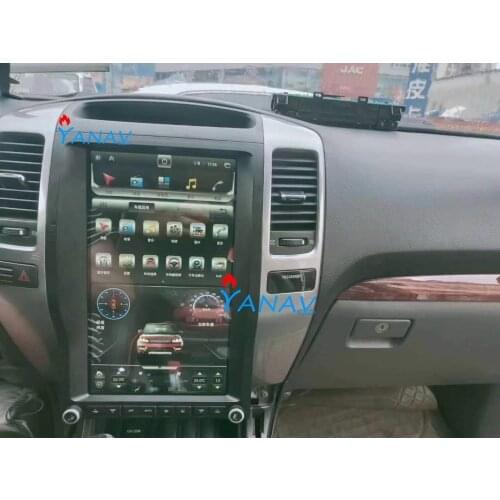 Android Car Radio Stereo Tesla Autoradio GPS Navigation For-Toyota Land Cruiser Prado GX470 2002-2010 Car Multimedia DVD Player