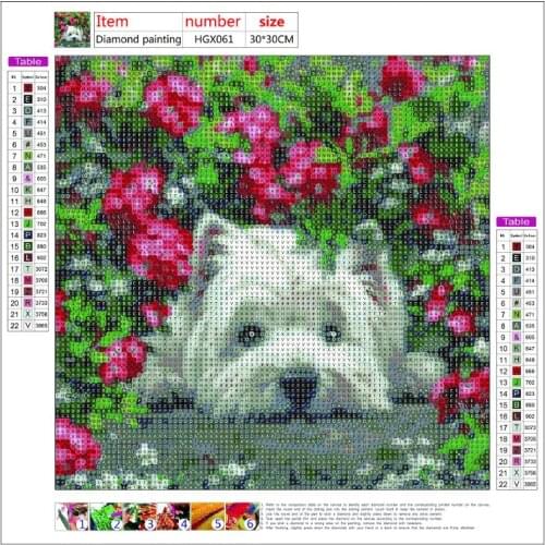 C5AD 4 Pack Flower Animals 5D DIY Diamond Painting Kits Full Drill Rhinestone Embroidery Cross Stitch Home Decor
