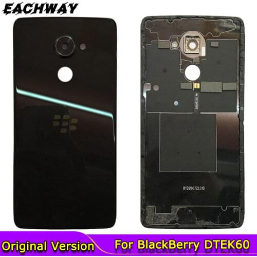 Black Back Cover For BlackBerry DTEK60 dtek 60 Back Battery Cover Battery Door Back Housing Rear Cover Replacement Parts Dtek60