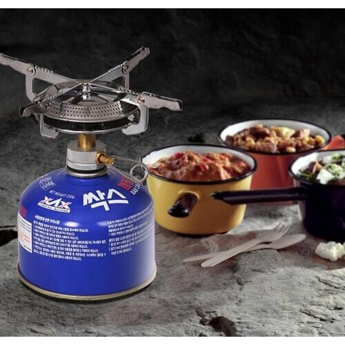 Wind proof outdoor gas burner Ultralight camping Hiking stove Lightweight Travel Gas Furnace Portable Gas Burners
