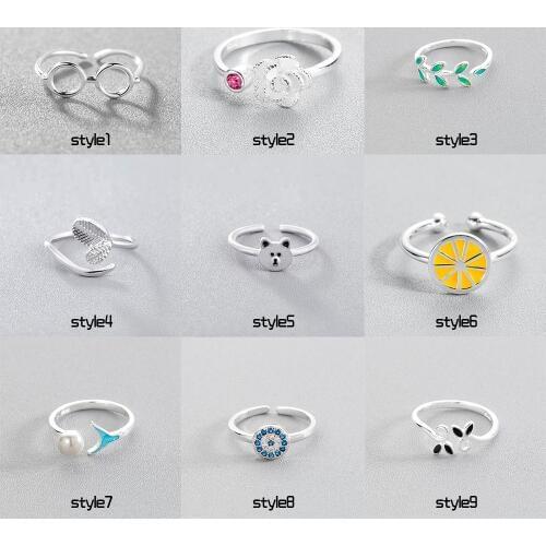 Chereda Finger Ring Female Womens Minimal Minimalist Jewelry CZ Crystal Knuckle Toe Ring Sets for Lady Girls Jewelry