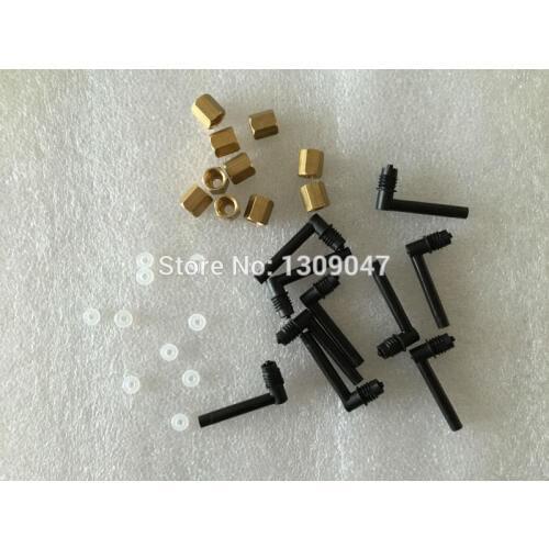 20pcs/lot L Shape Ink tube Connector with copper screw for Epson UV 7800 9800 7880 9880 7450 printer