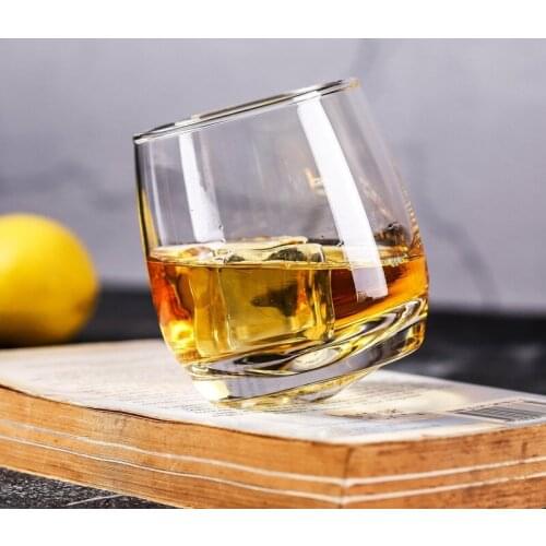 European-style Creative Transparent Glass Creative Whiskey Foreign Wine Glass Beer Does Not Pour A Colorful Six-ling Cup Mug