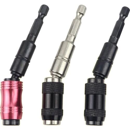 Hex Shank Magnetic Screw Drill Tip Impact Pivoting Quick Change Locking Bit Tip Holder Electric Extensions Drill Tools