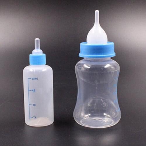 Fashion Modern Pet Supplies 60/150ml Pet Puppy Kitten Bottle For Pets Nursery Bottle Feeding Kit with Cleaning Brush Set