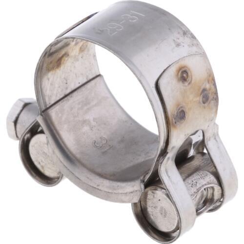 Motorcycle Stainless Steel Exhaust Band Clamp Fits for Exhaust Pipe 29-31mm