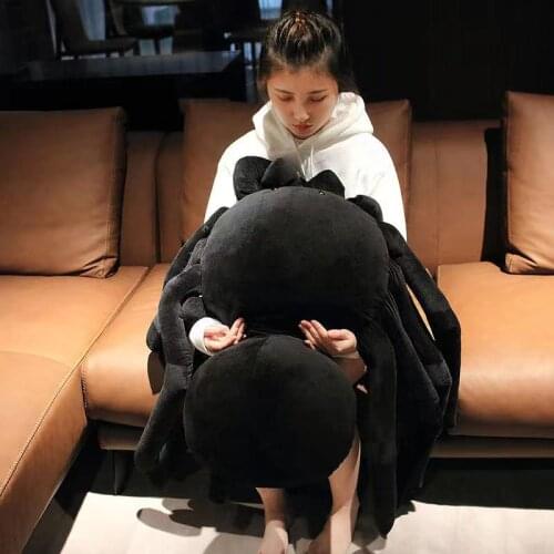 Stuffed Plush Spider Toy Pillow Sleeping Pillow Creative Funny and Realistic Spider Pillow Plush Toy Boy and Girl Birthday Gift