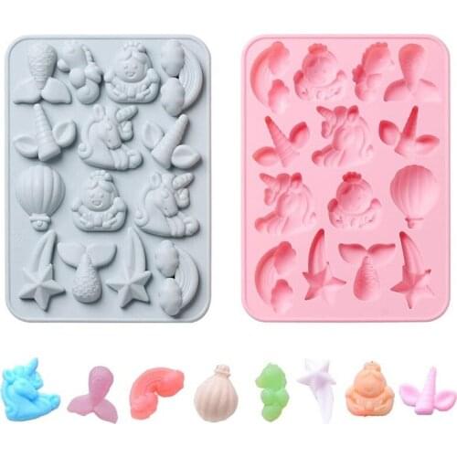 NEW Silicone Fudge Mold Non-stick Candy Mould Pretty Animal Baking For Candy Mini Chocolat Resin DIY Baking Tools