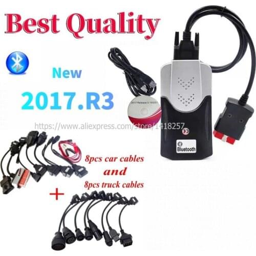2021 NEW VCI 2017.R3 KEYGEN VD DS150E CDP Pro for Delphis Obd2 Car Truck Diagnostic Tool Obd Scanner car/truck cables to choose