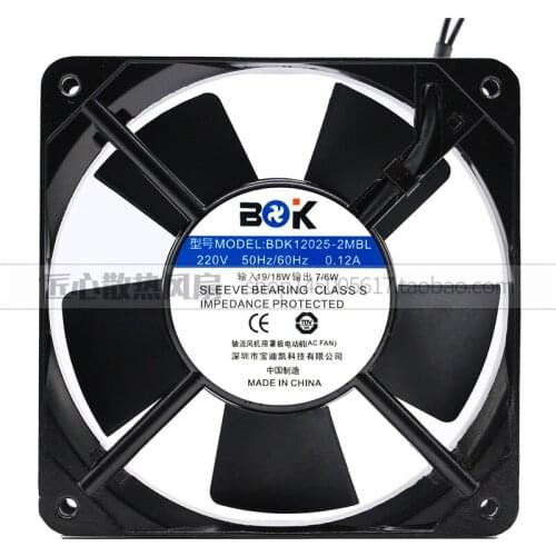 New BDK12025-2MSL 220V 12025 0.12A 12cm AC axial flow oil-containing bearing cabinet cooling fan