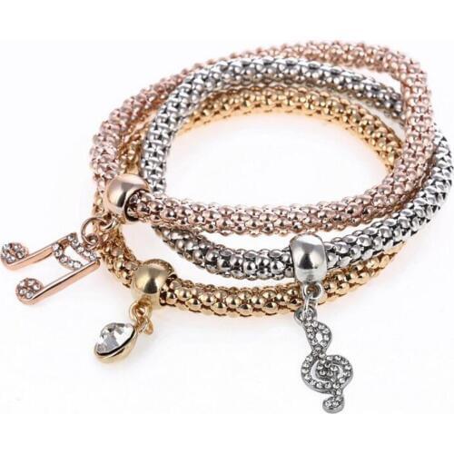 New Special Design Women Bracelet For Philharmonic Bracelets Note Charms Womens Multilayer Bangle bohemian Jewelry