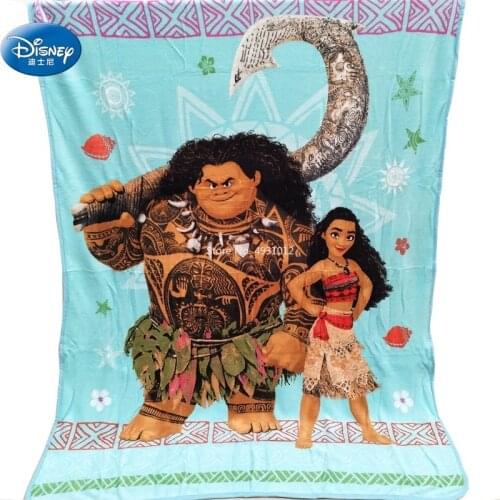 Disney Moana and Maui Plush Blanket Throw 117x152cm on Bed/Crib/Sofa for Baby Children Girls Boys Birthday Gift Discount