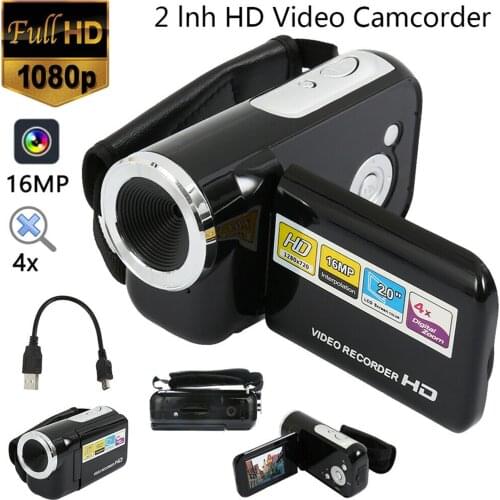 SOONHUA 16MP 4X Portable Digital Video Camera Digital Zoom Camcorder Mini Video Camera DV DVR for YouTube Blogger
