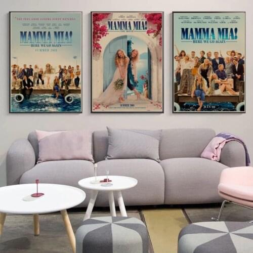 The poster for the hit TV series mamma mia! 2: again retro style