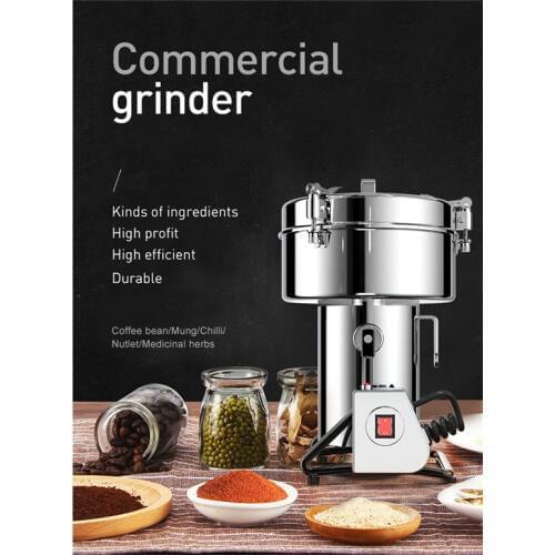 Industrial rice flour mill large capacity aluminum alloy grain grinding machine coffee grinder electric