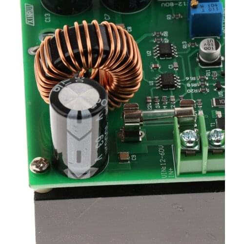 DC-DC 10A Adjustable Module Boost Step Up Power Converter 10V-60V to 12V-80V