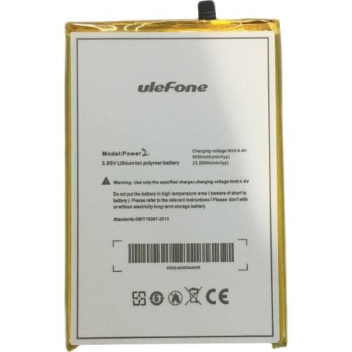 2pcs/lot Replacement Battery For Ulefone Power 2 Power2 mobile phone 6050mAh
