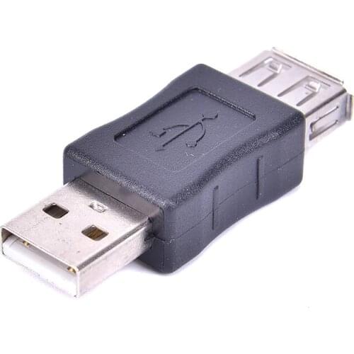 USB Adapter Converter Male to Female Connector Adapter USB Gadgets Black