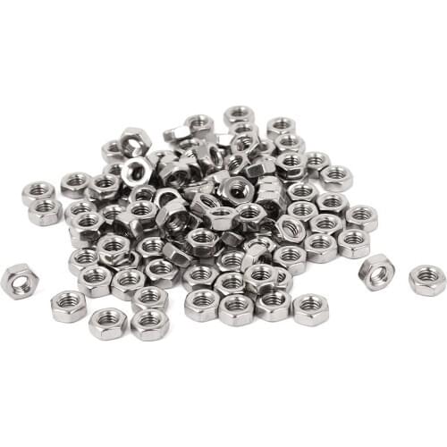 Top quality Metric M4 Hex Nut 304 Stainless Steel Fastener DIN 934 100pcs for Bolt