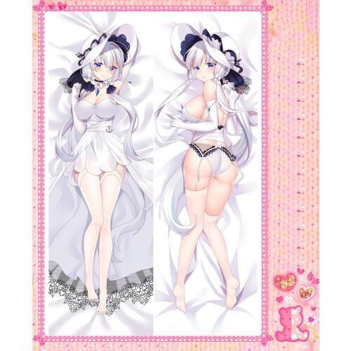 Japanese Anime Cartoon Azur Lane Double sided hugging Pillow Case Cover Pillowcase 2 Way WT 77053