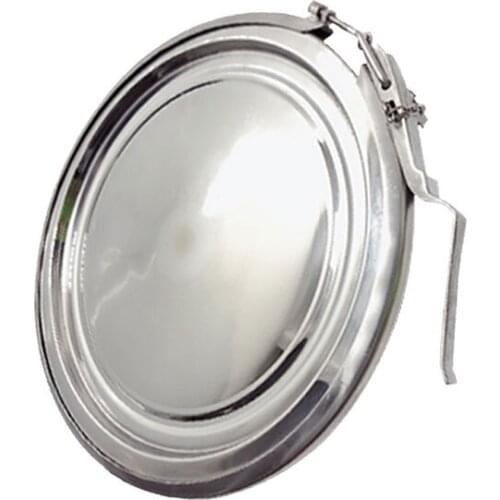 SS304/316 Quick Opening Clamp Manhole Milk Bucket Turnover Hopper Round Opened Type Buckle Ring Manway Cover